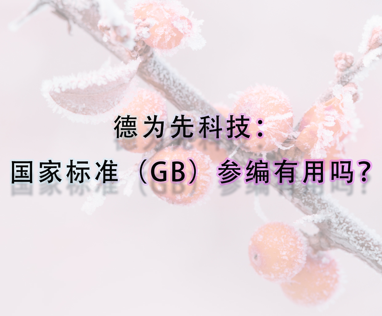 國家標(biāo)準(zhǔn)（GB）參編有用嗎？